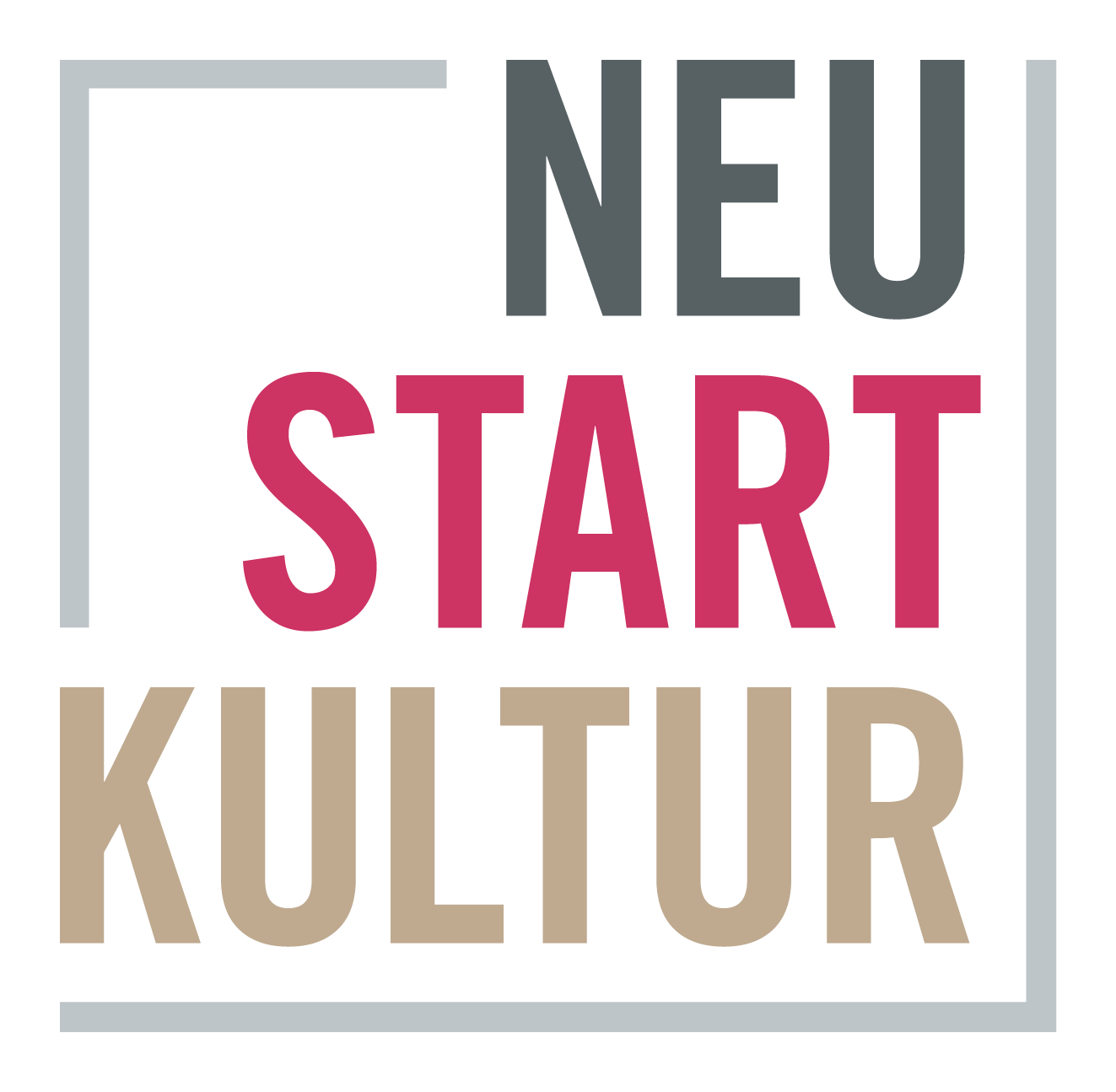 Logo von Neustart Kultur, der Schriftzug Neustart Kultur